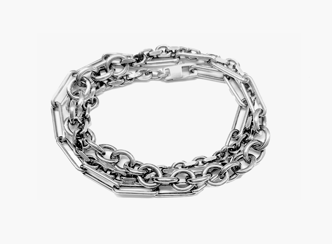 MIXED CHAIN MULTI WRAP BRACELET 504 – titleofwork