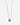 a black raw diamond is secured on this sterling pendant hanging from a beaded ball chain that is disrupted by a 1" bar