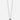 hand distressed sterling dog tag measures 1" x 0.5" and hangs from a single strand sterling ball chain disrupted by a 1" square bar