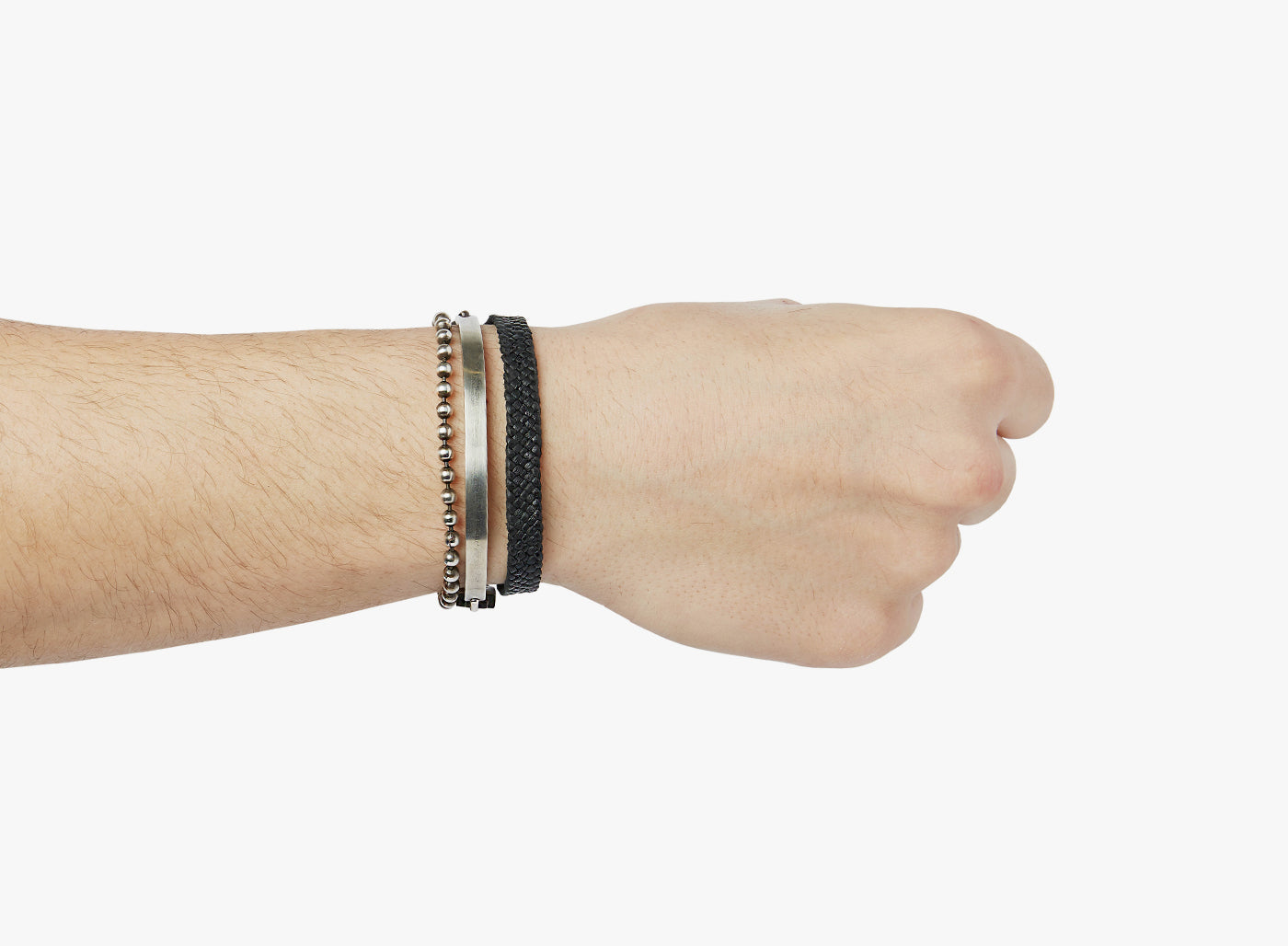MIXED CHAIN LEATHER BRACELET 291