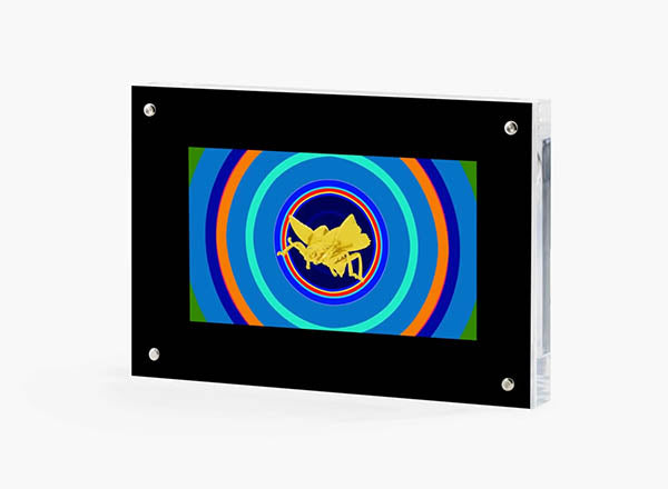 GMM SCARAB/ MOTH - YELLOW- VIDEO ART OBJECT