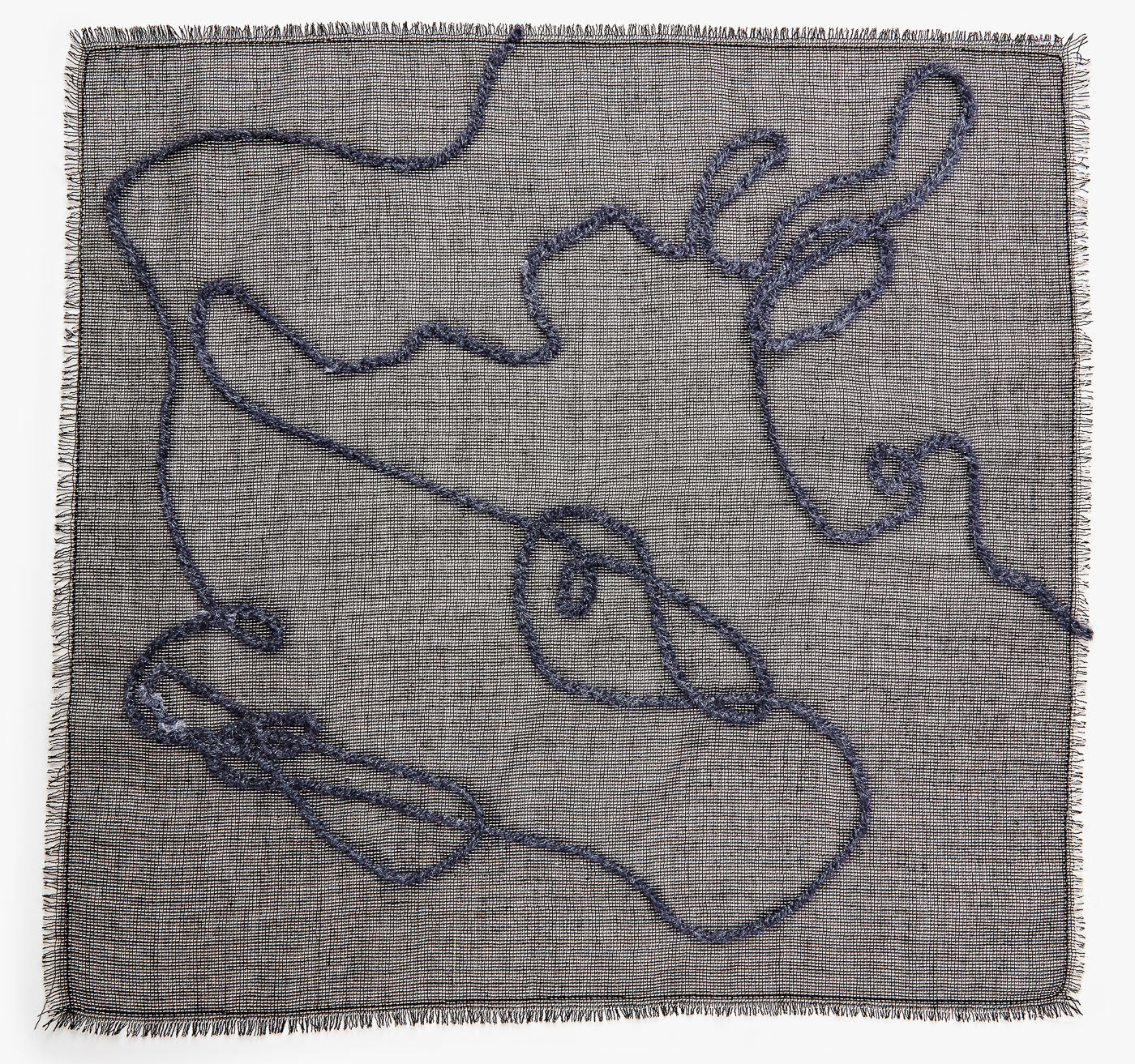 FELTED YARN POCKET SQUARE