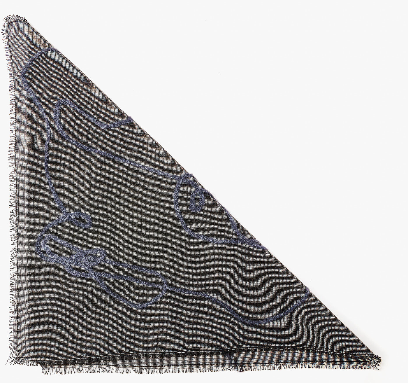 FELTED YARN POCKET SQUARE
