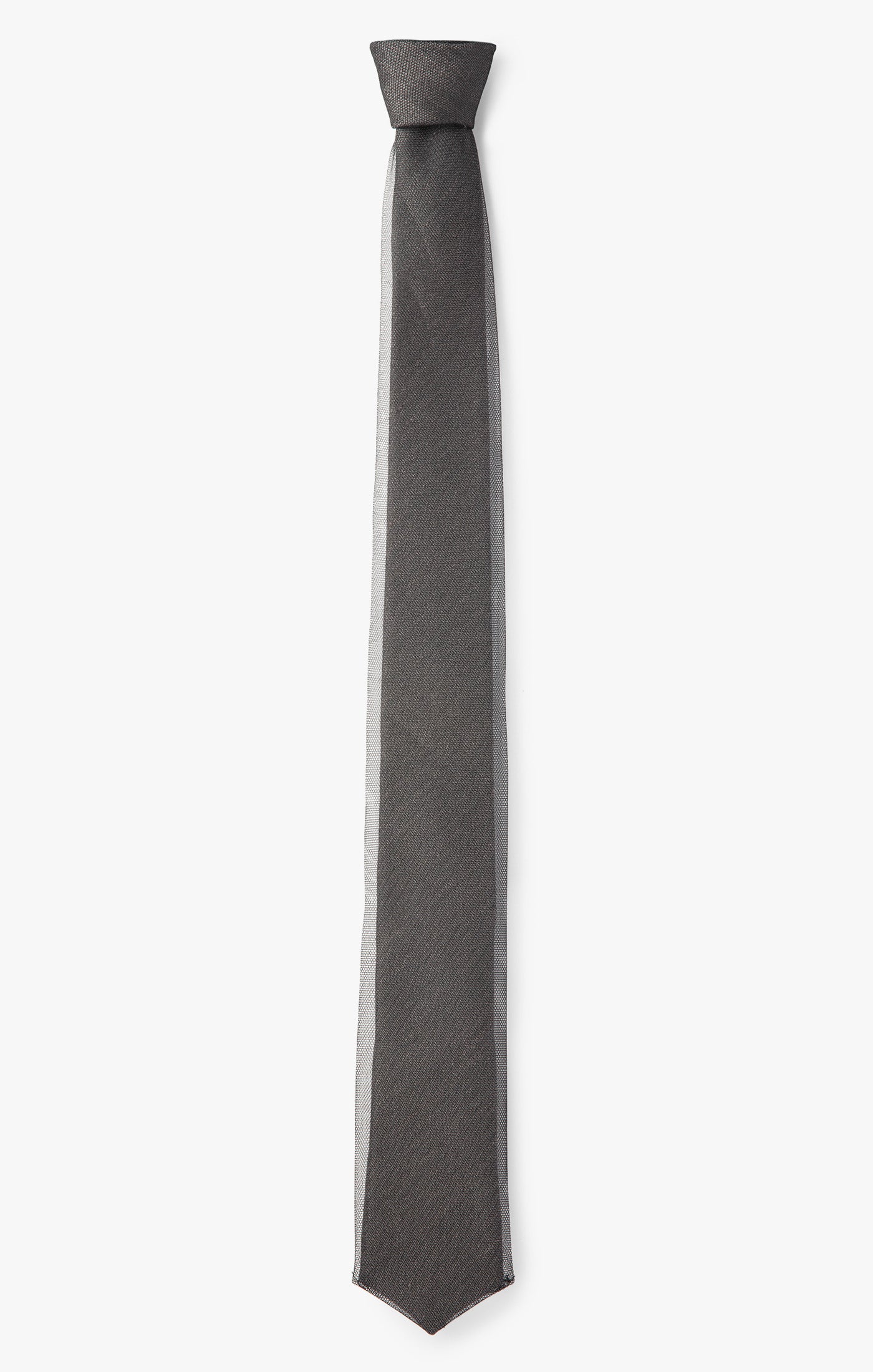TULLE OVERLAY NECKTIE