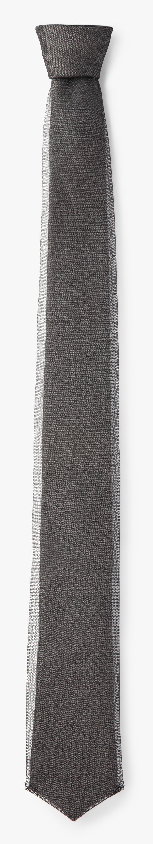 TULLE OVERLAY NECKTIE