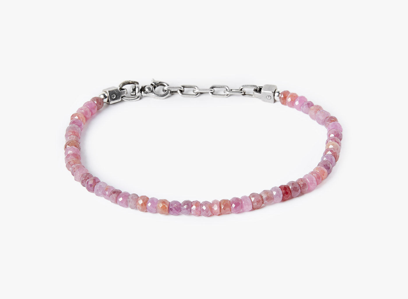 BEADED STONES PINK SAPPHIRE BRACELET 152