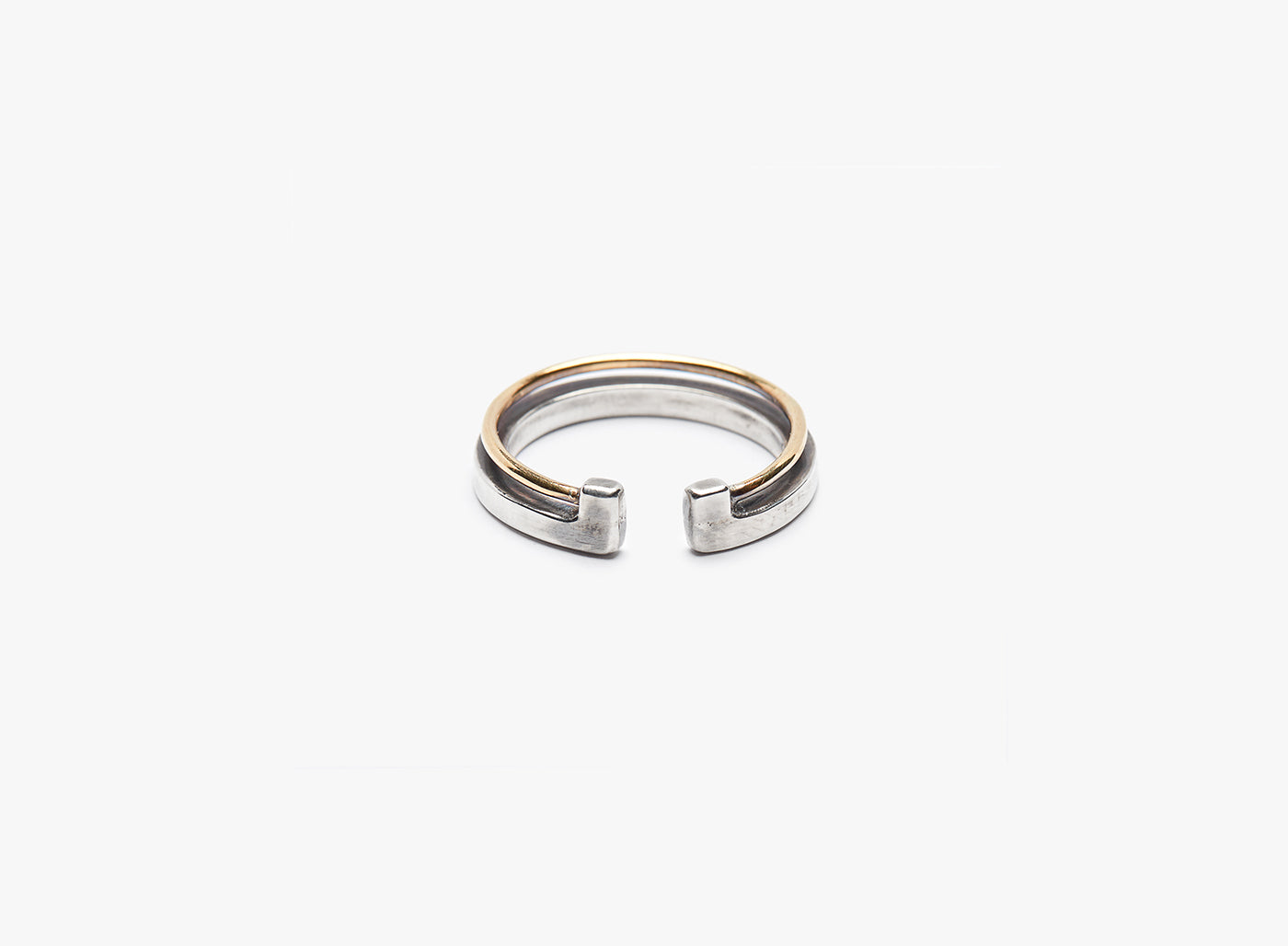 MIXED METAL RING 004