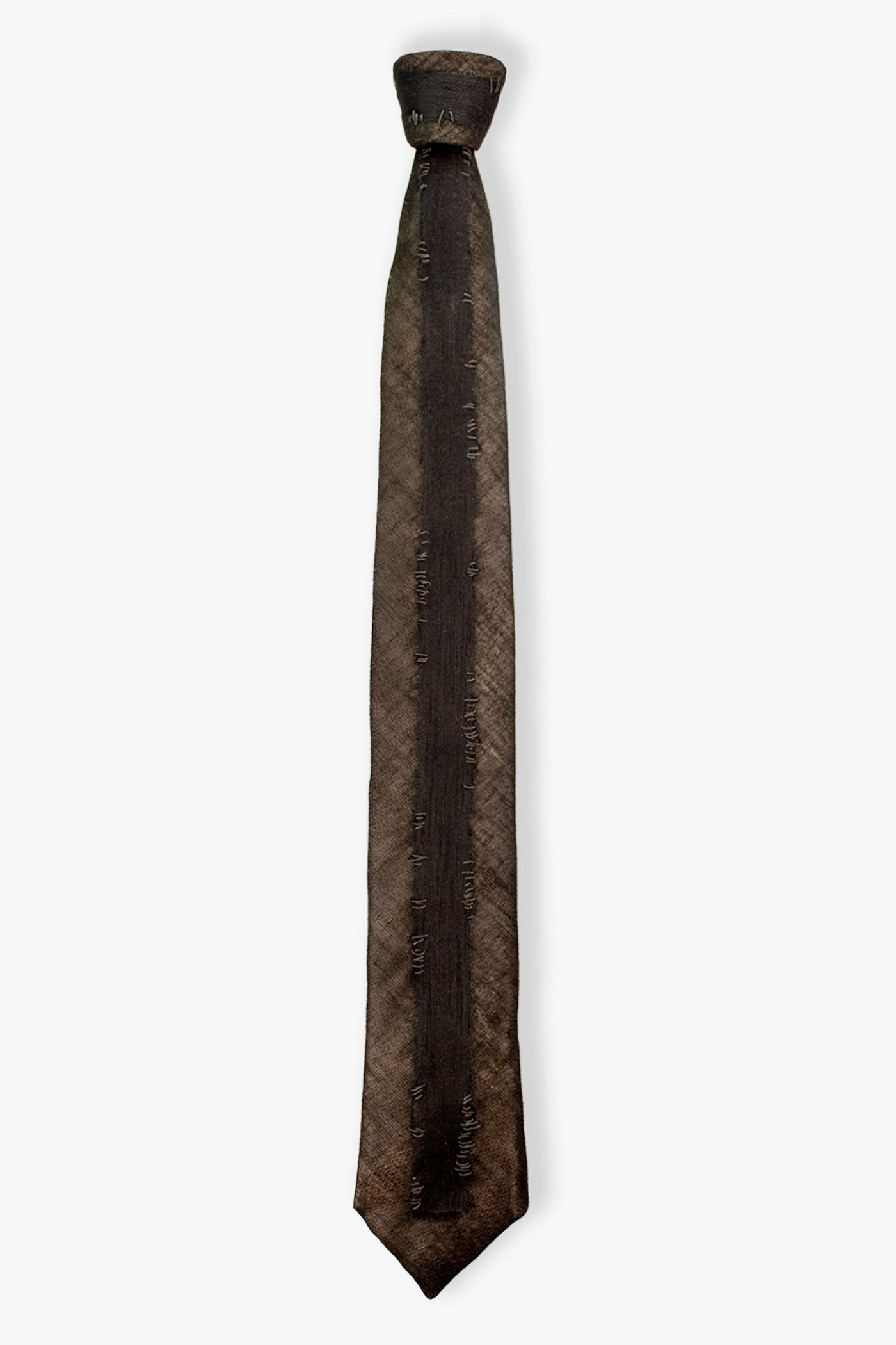 STRIPED SILK MESH OVERLAY NECKTIE 1445