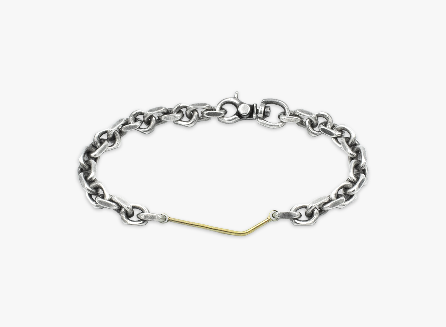 MIXED METAL 18K GOLD BRACELET 526