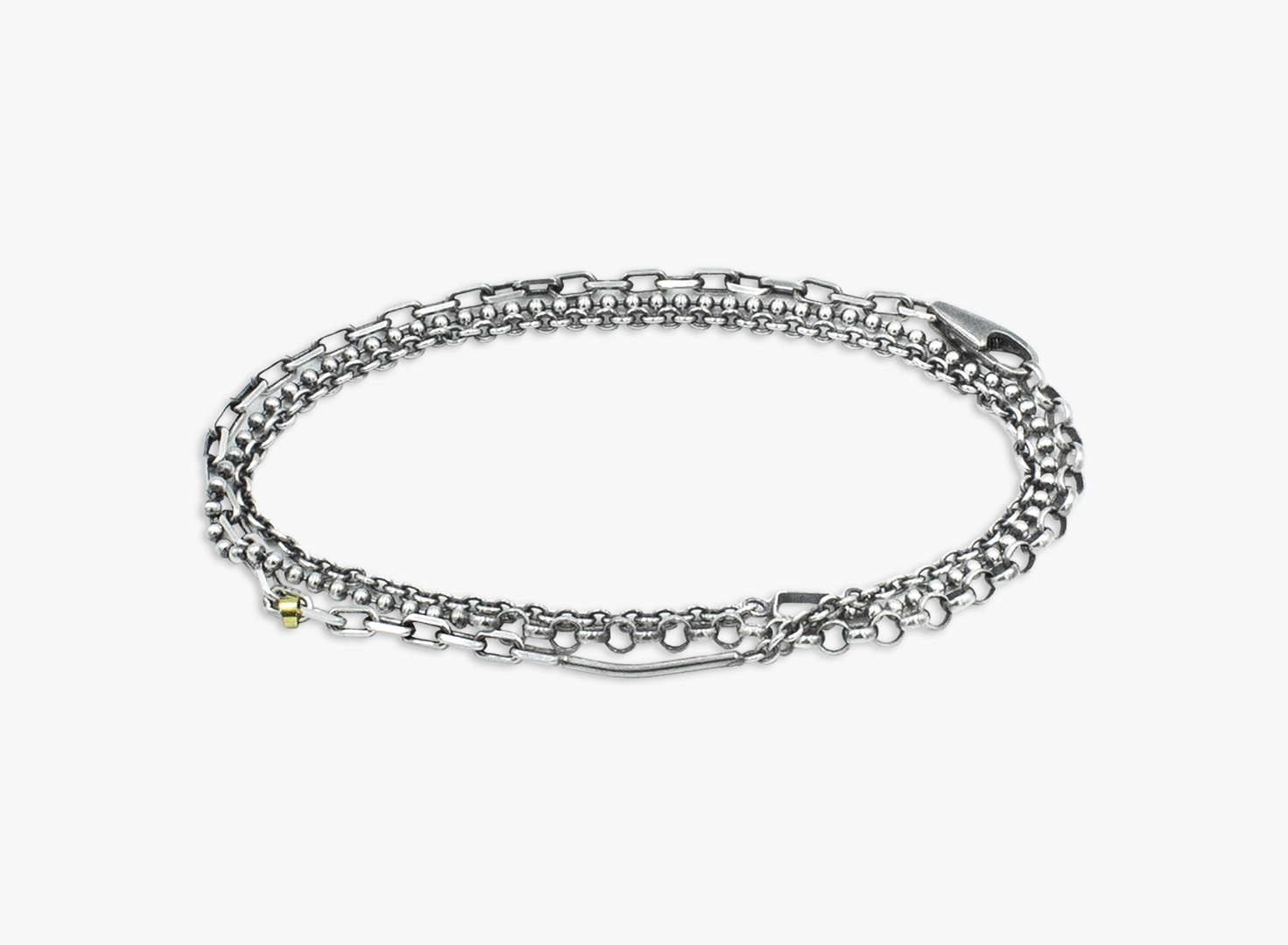 MIXED METAL 18K MULTI WRAP BRACELET 536
