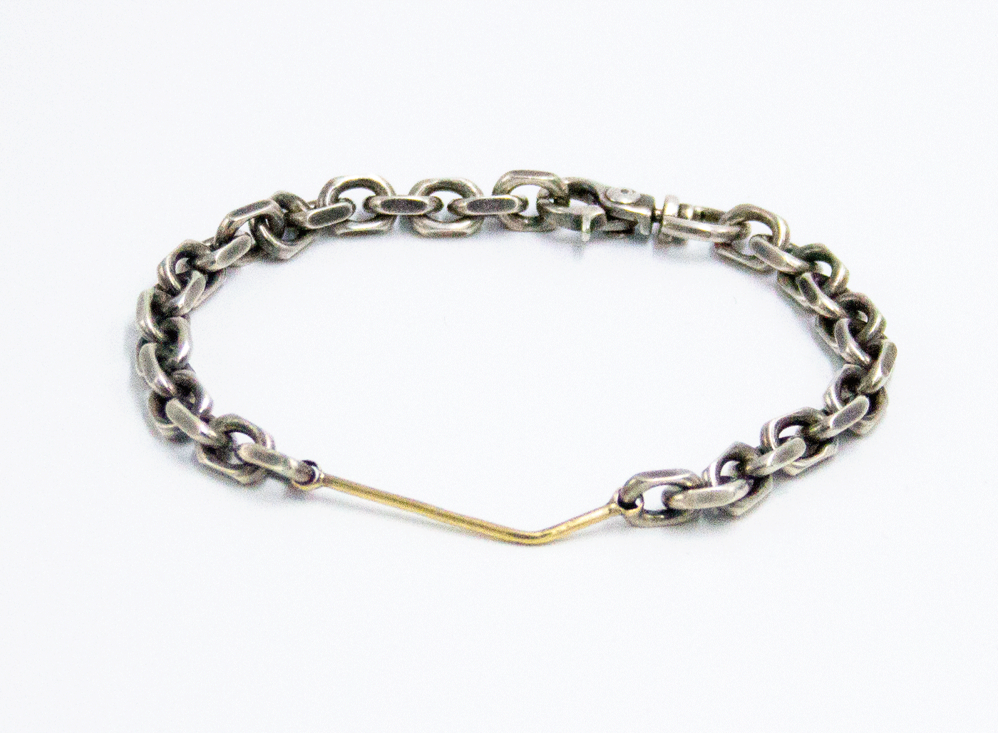 MIXED METAL 18K GOLD BRACELET 526