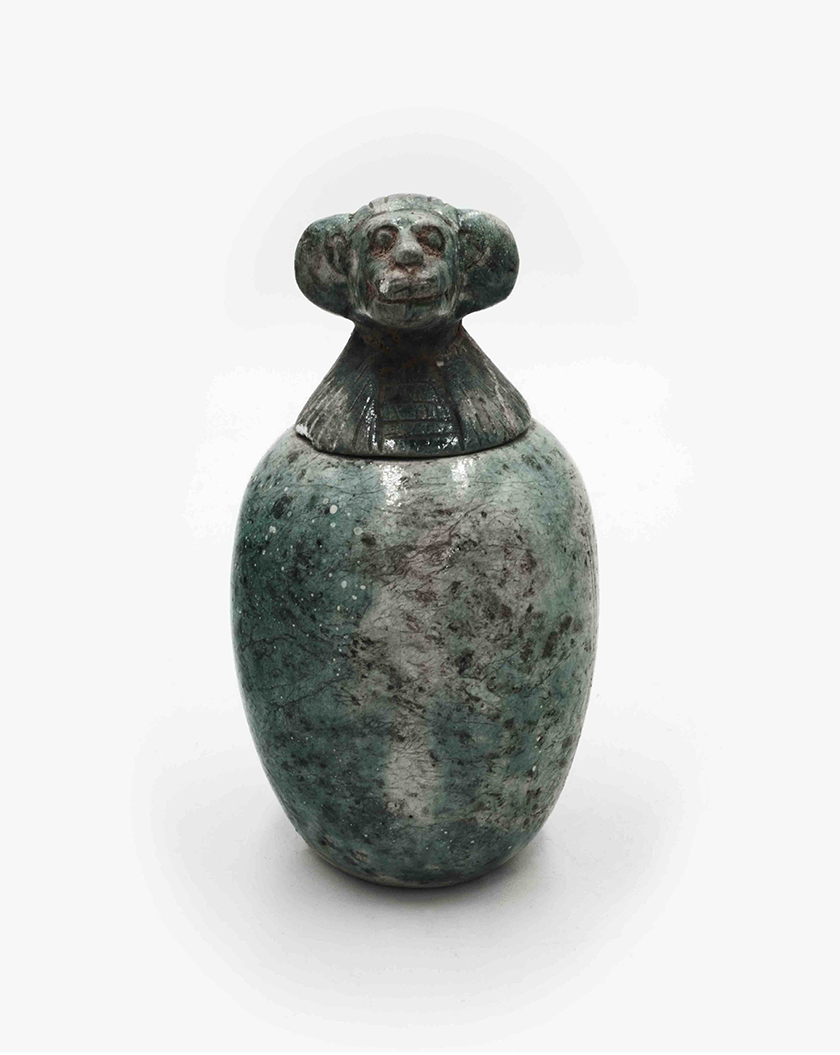 VINTAGE BABOON CANOPIC JAR