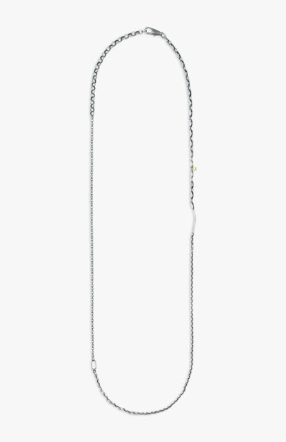 MIXED CHAIN NECKLACE / 18K JUMP RING 211