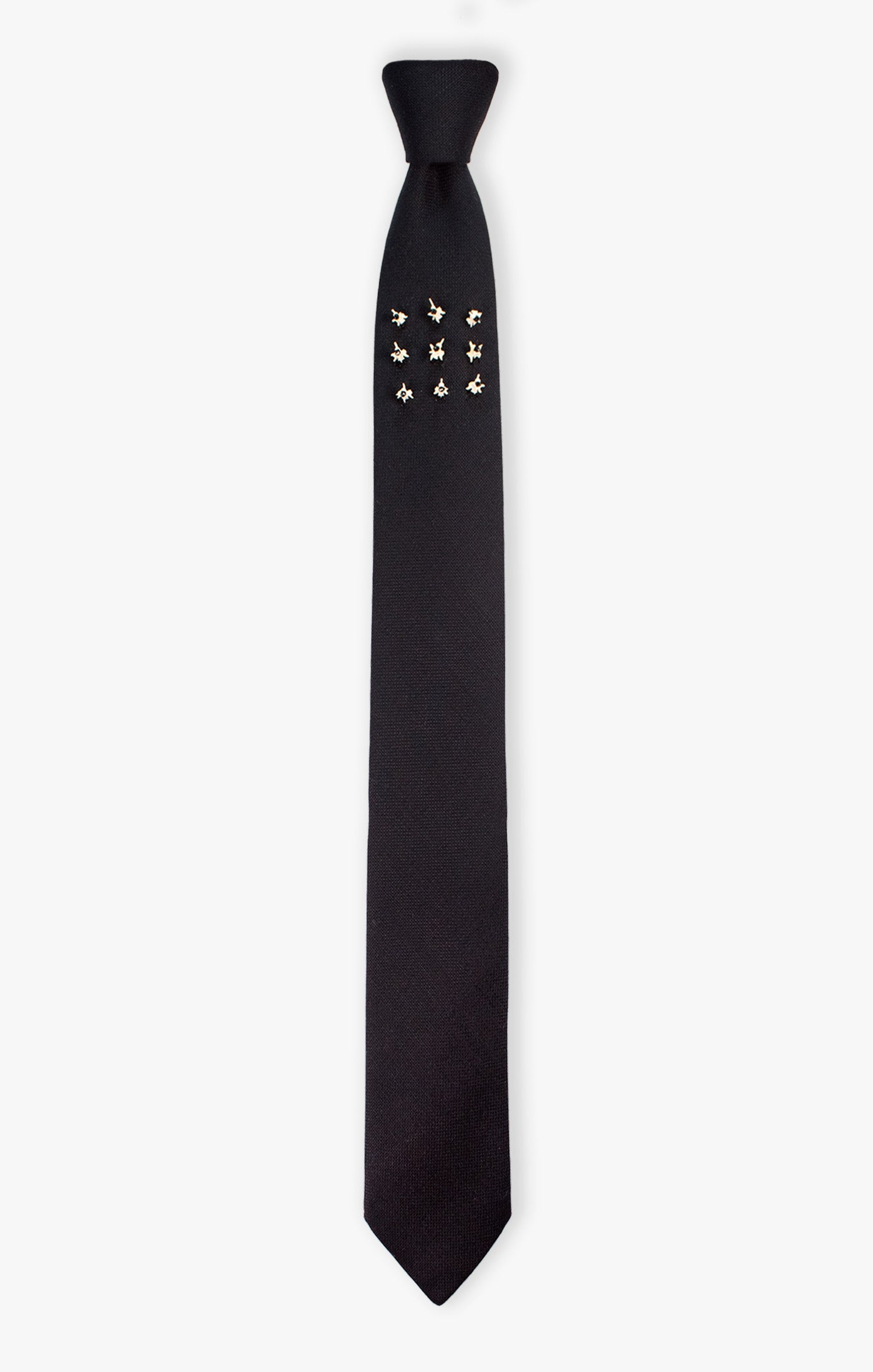 BLACK RATTLESNAKE VERTEBRAE NECKTIE 1438