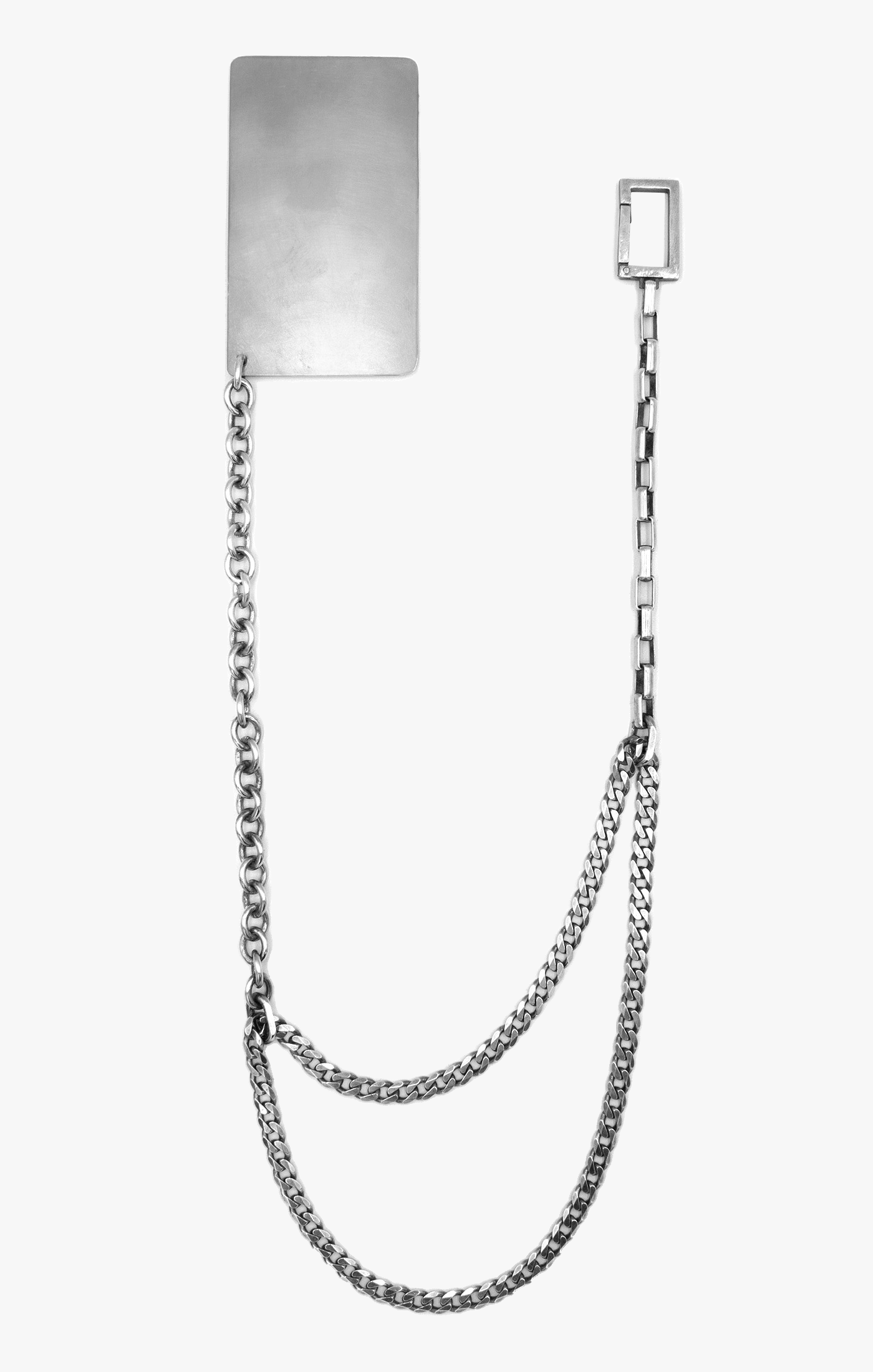 DOUBLE CURB WALLET CHAIN 046