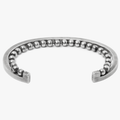 double cuff/ bracelet features a sterling ball chain that connects to a 5mm cuff, giving the effect of wearing 2 pieces in one