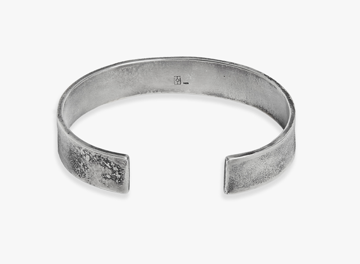 DISTRESSED FLAT CUFF 405: this sterling silver cuff has been hand-forged, beaten and distressed