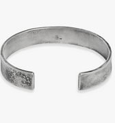 DISTRESSED FLAT CUFF 405: this sterling silver cuff has been hand-forged, beaten and distressed