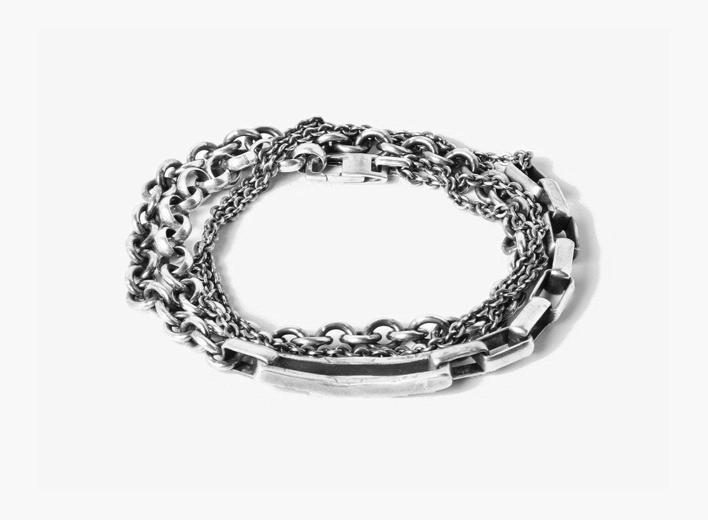 Distressed Chain MIXED CHAIN / DISTRESSED BAR NECKLACE 187 – titleofwork