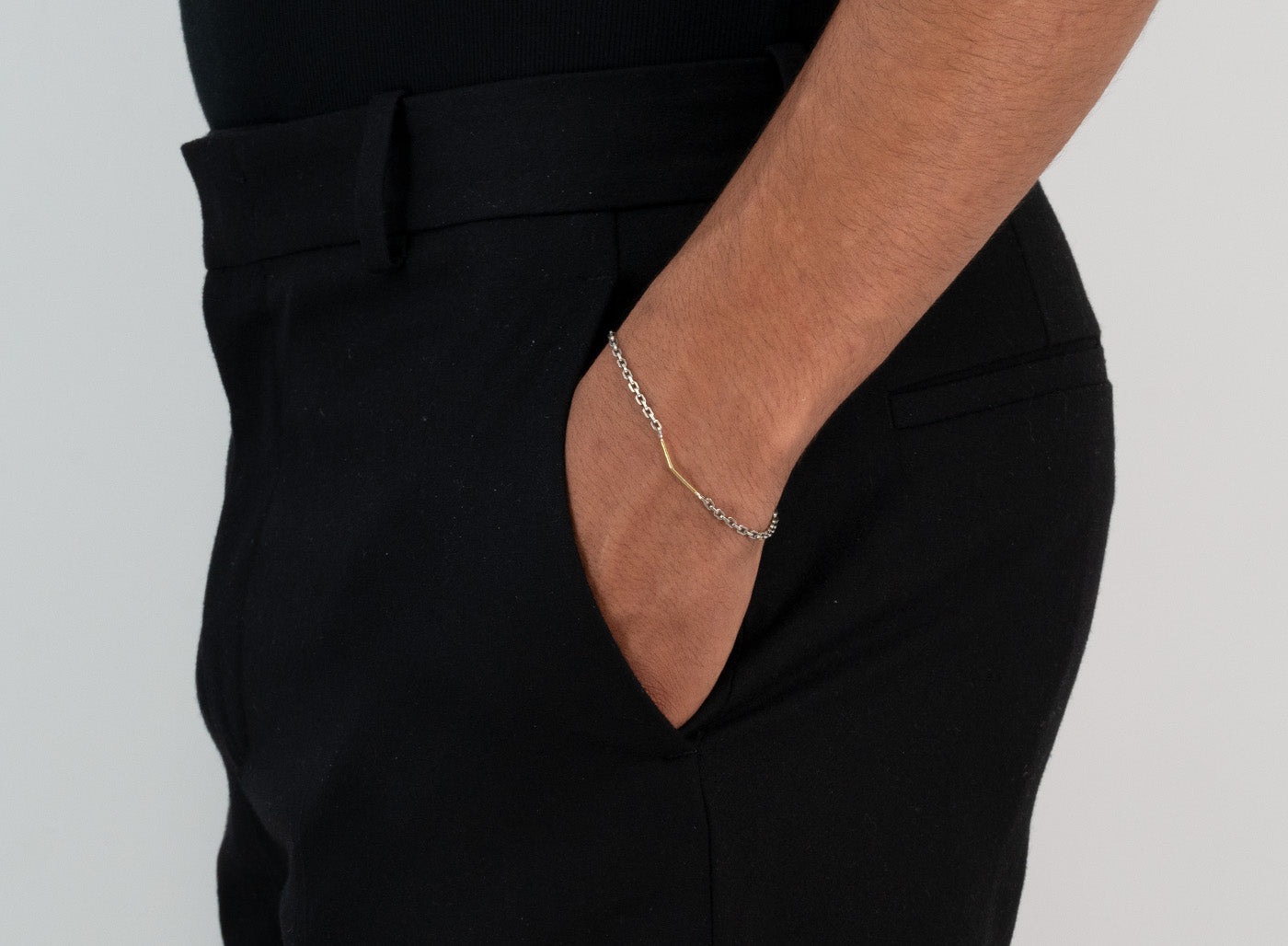 MIXED METAL / 18K GOLD BRACELET 525