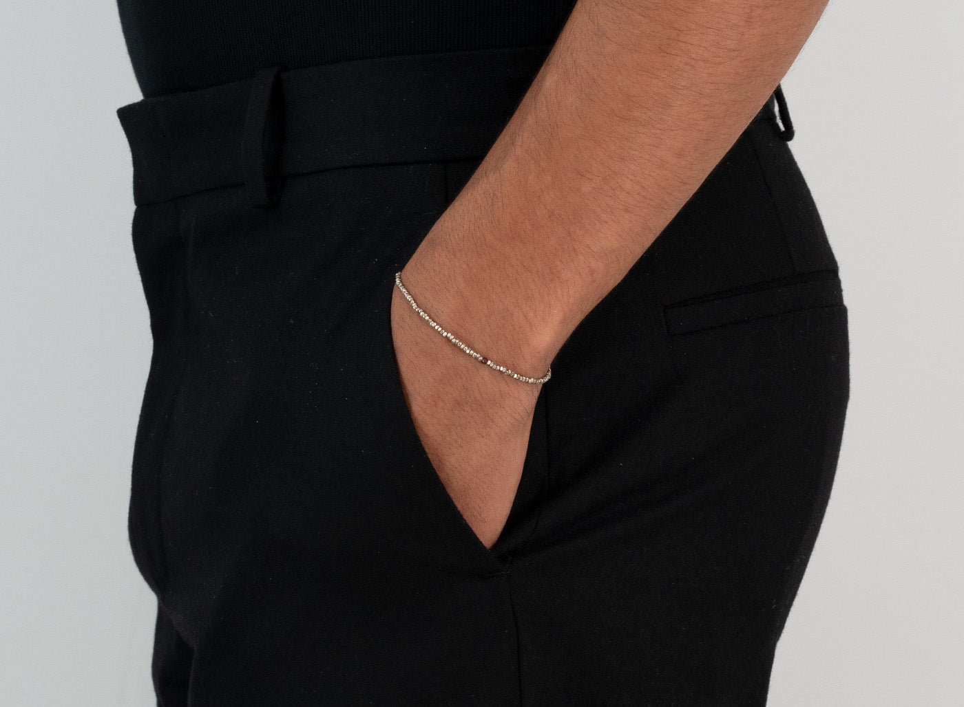 adjustable sterling silver microchip bracelet is a completed by our signature single ruby