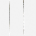 mixed chain multi wrap necklace consists of an anchor, curb and cable link and is finished with an 18k flat gold bar