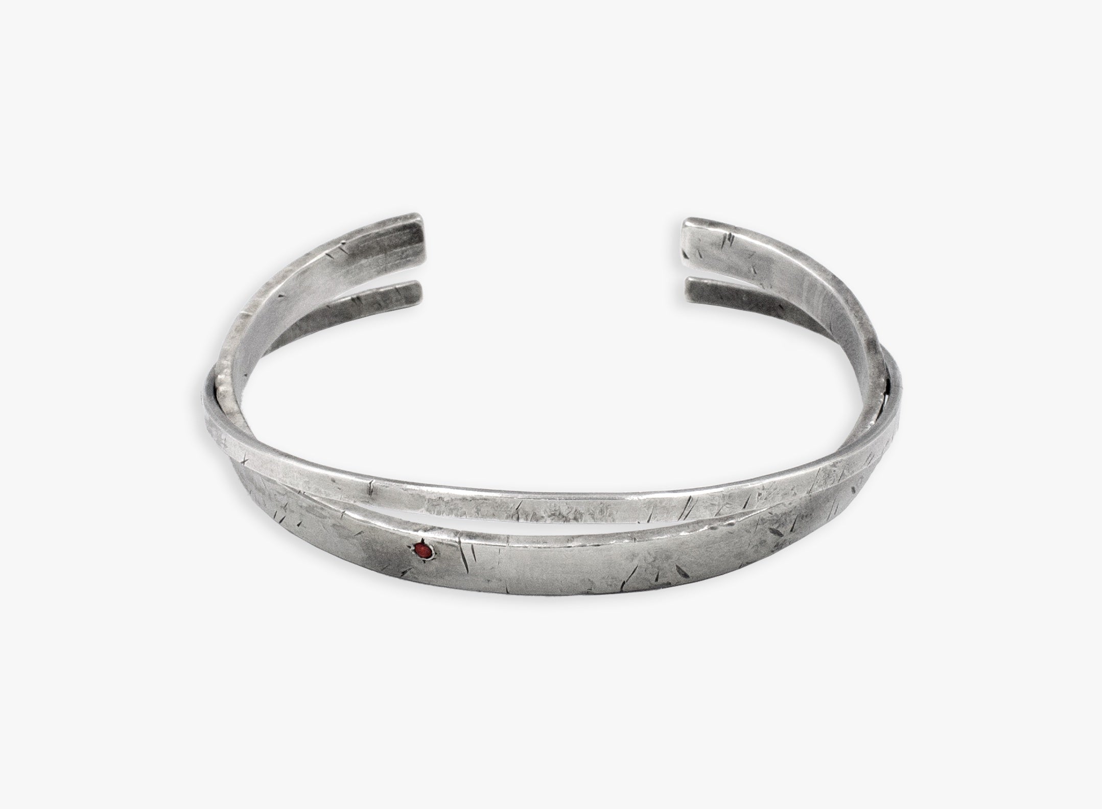 DOUBLE HINGED HIDDEN RUBY CUFF 629