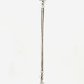this snake link key chain features a 1" solid sterling key ring and is finished with a swivel clasp
