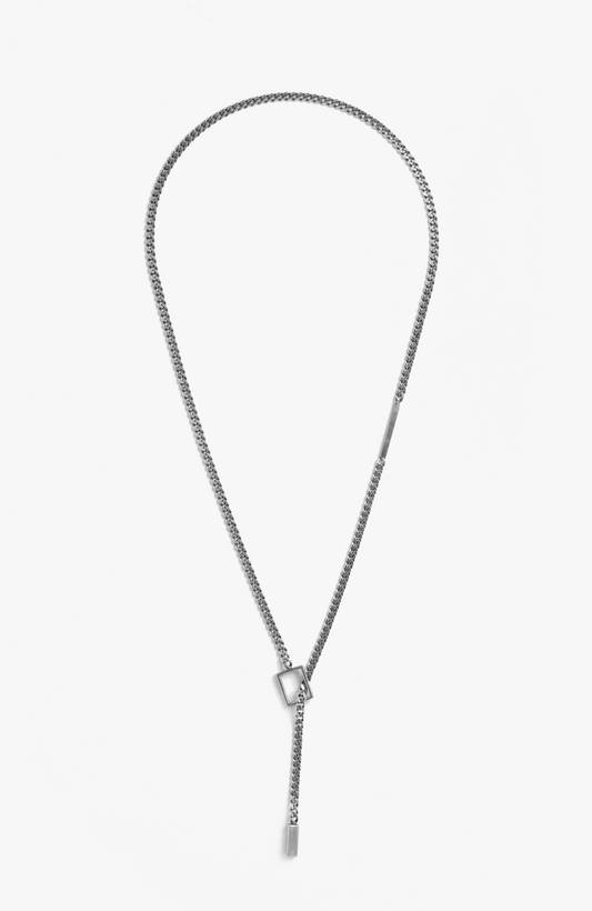 CURB CHAIN ROD LAUREATE NECKLACE 182