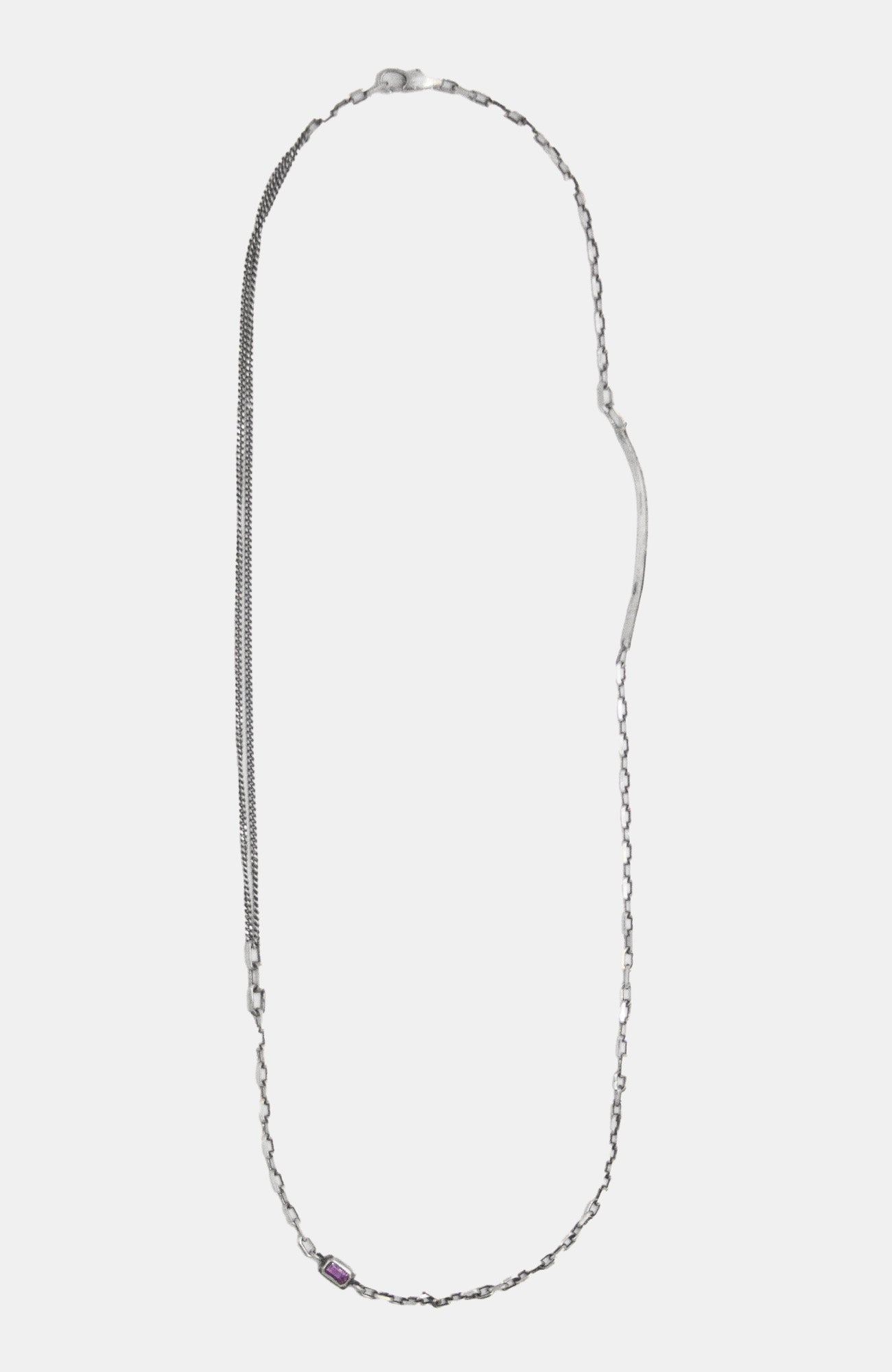 MIXED CHAIN GEMSTONE NECKLACE 210