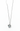Silver necklace with a pendant on a white background