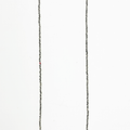 necklace features micro asymmetrical sterling chips and is finished with a single ruby and thumbprint detail