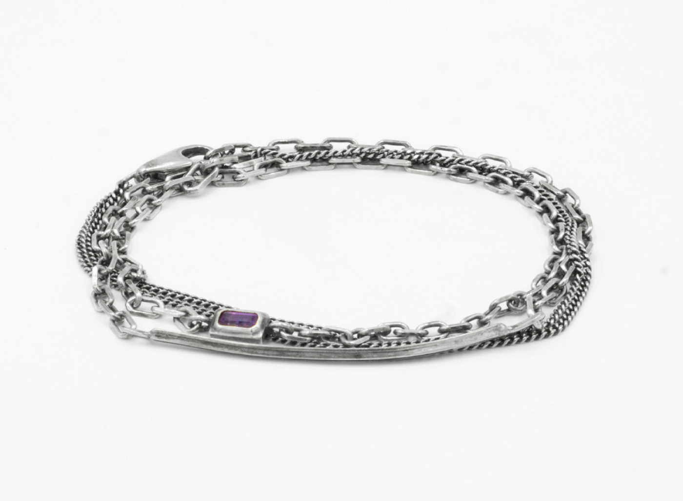 AMETHYST MULTI WRAP BRACELET 535
