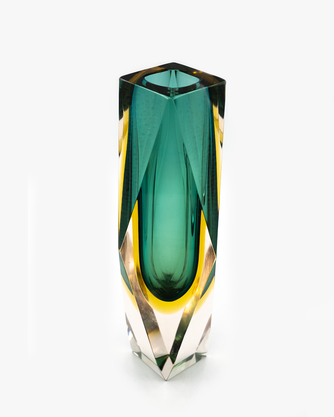 MURANO SOMMERSO  FACETED  BUD VASE