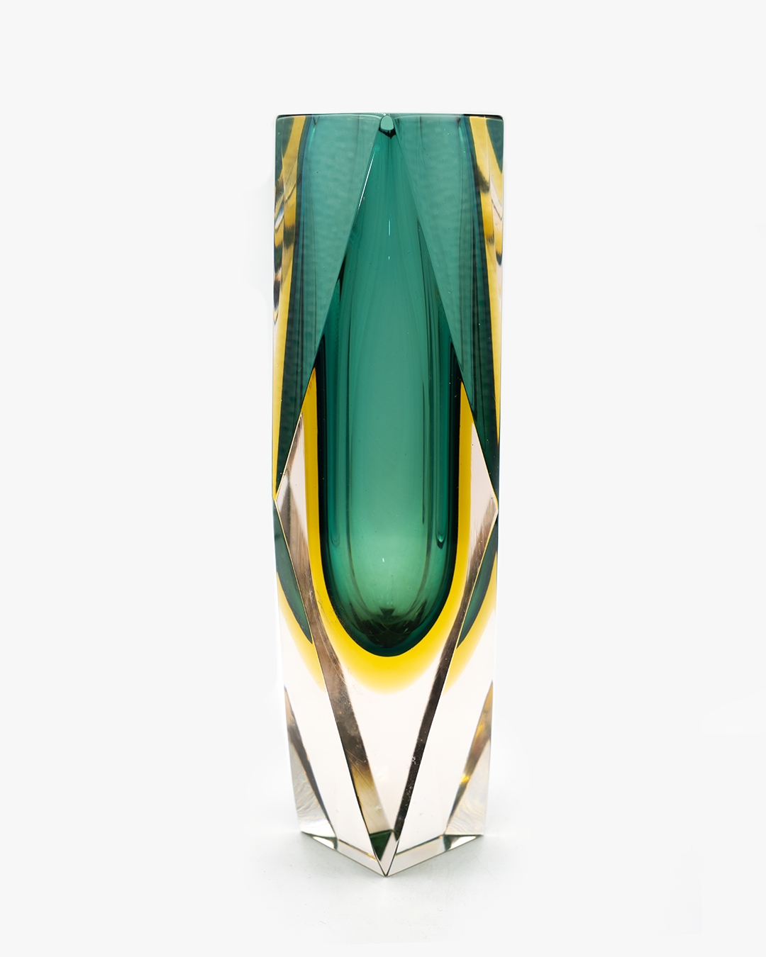 MURANO SOMMERSO  FACETED  BUD VASE