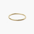 hand forged 18k gold band is refined, discreet and modern