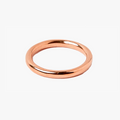 clean, modern & discreet, this dense 10 gauge 18k gold ring makes the perfect unity band