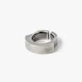 solid sterling ring features dual indents for form to meet function