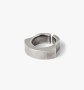 solid sterling ring features dual indents for form to meet function