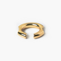 solid ring features 2 rounded ergonomic excisions to ensure perfect fit