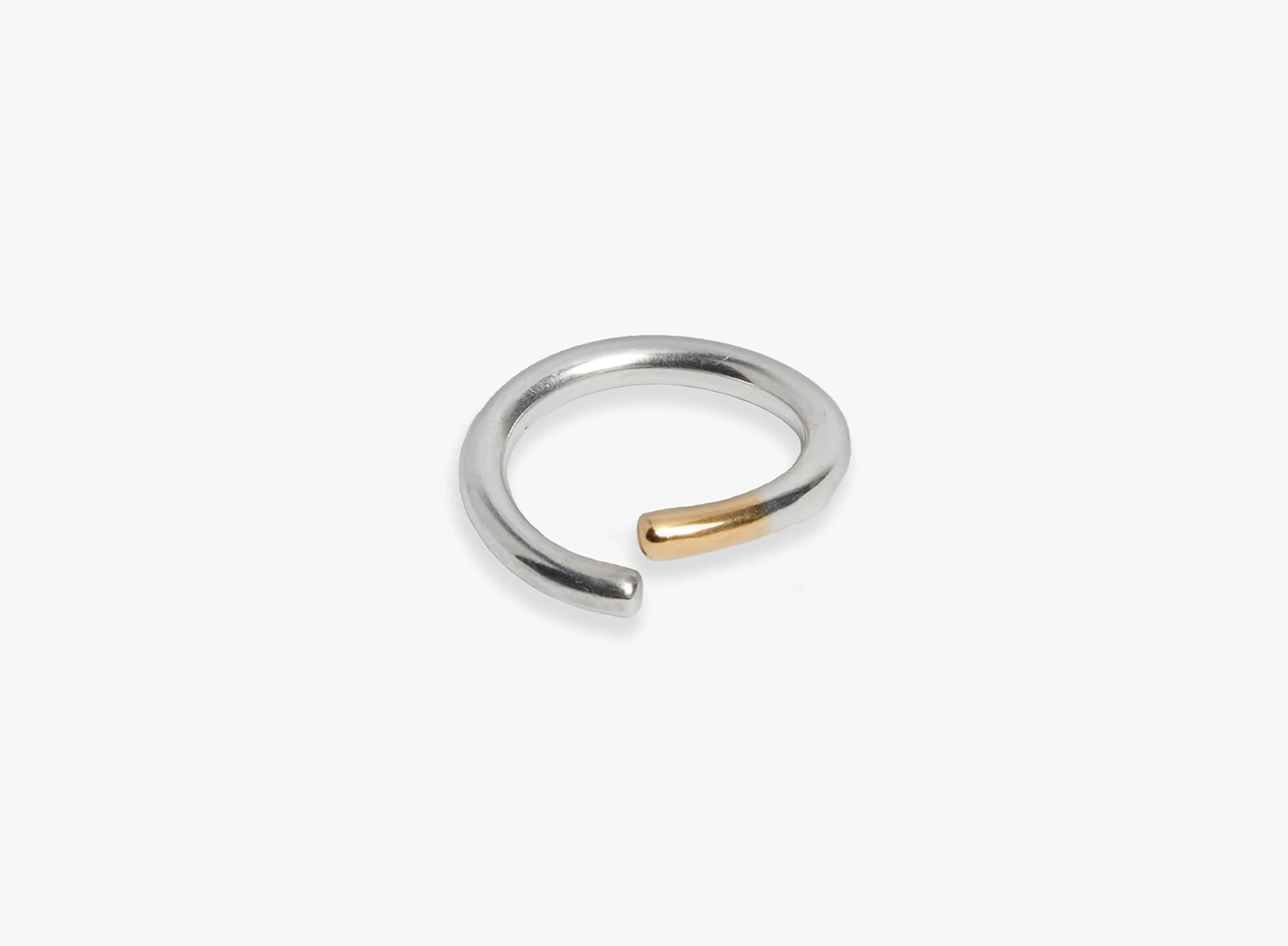 OPEN RING / FUSED GOLD TIP 085
