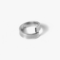 this 6mm sterling silver hand forged wrap ring is finished with 6 black diamonds