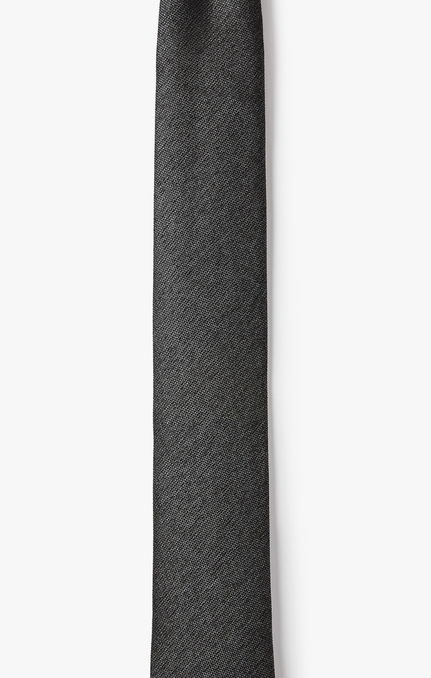 DARK GRAY SOLID NECKTIE 1028