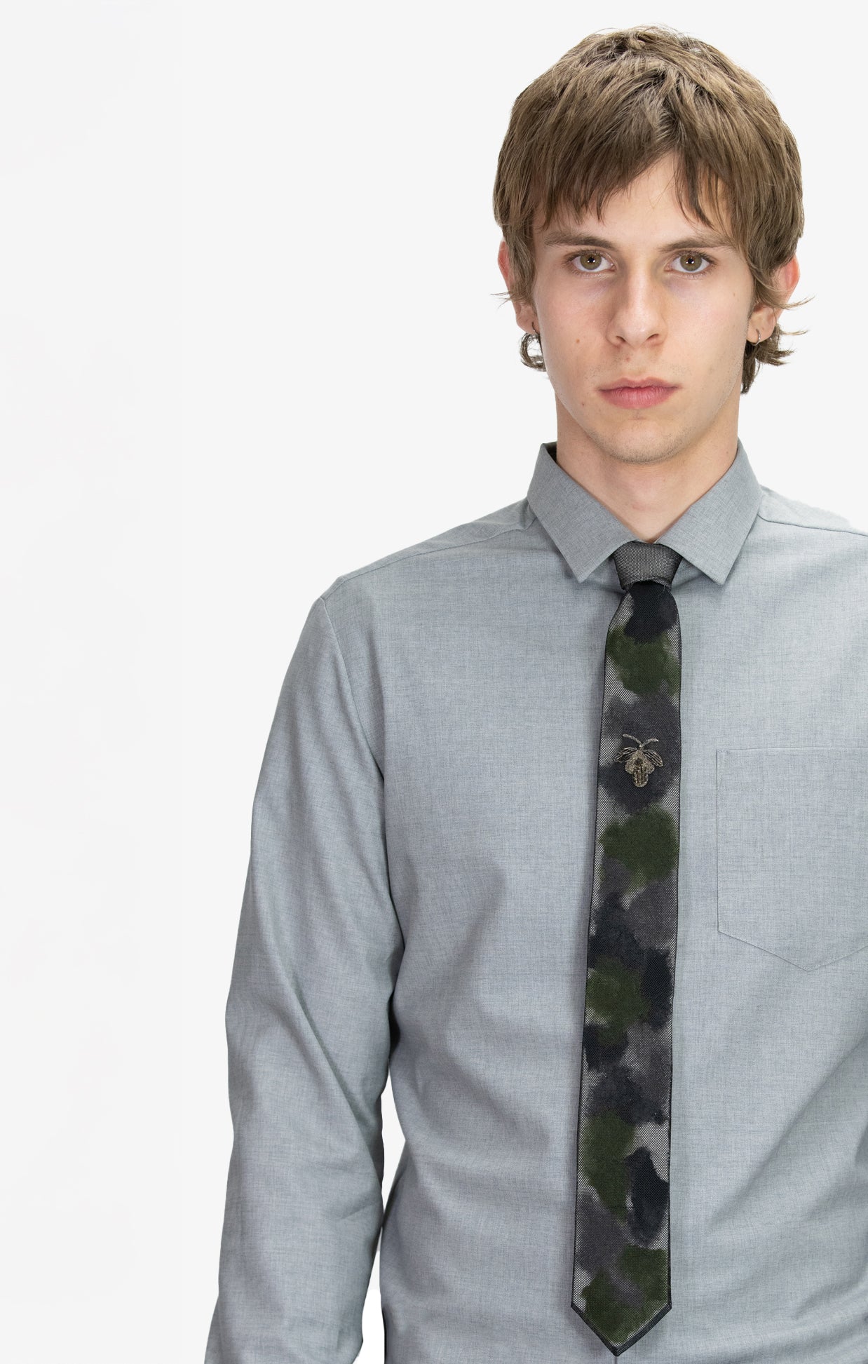SILK GAUZE INSECT NECKTIE 1157