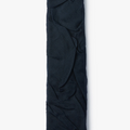 this solid ruched silk organza necktie is handmade in our lower east side studio