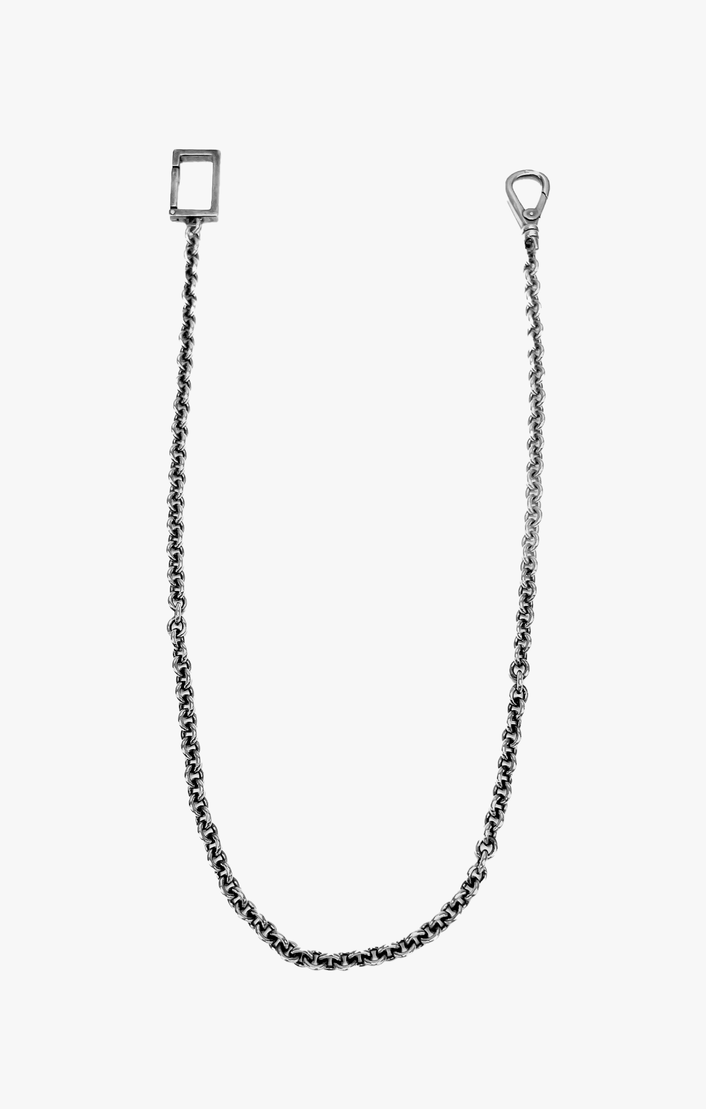 MEDIUM DIAMOND CUT CABLE WALLET CHAIN 016 – titleofwork