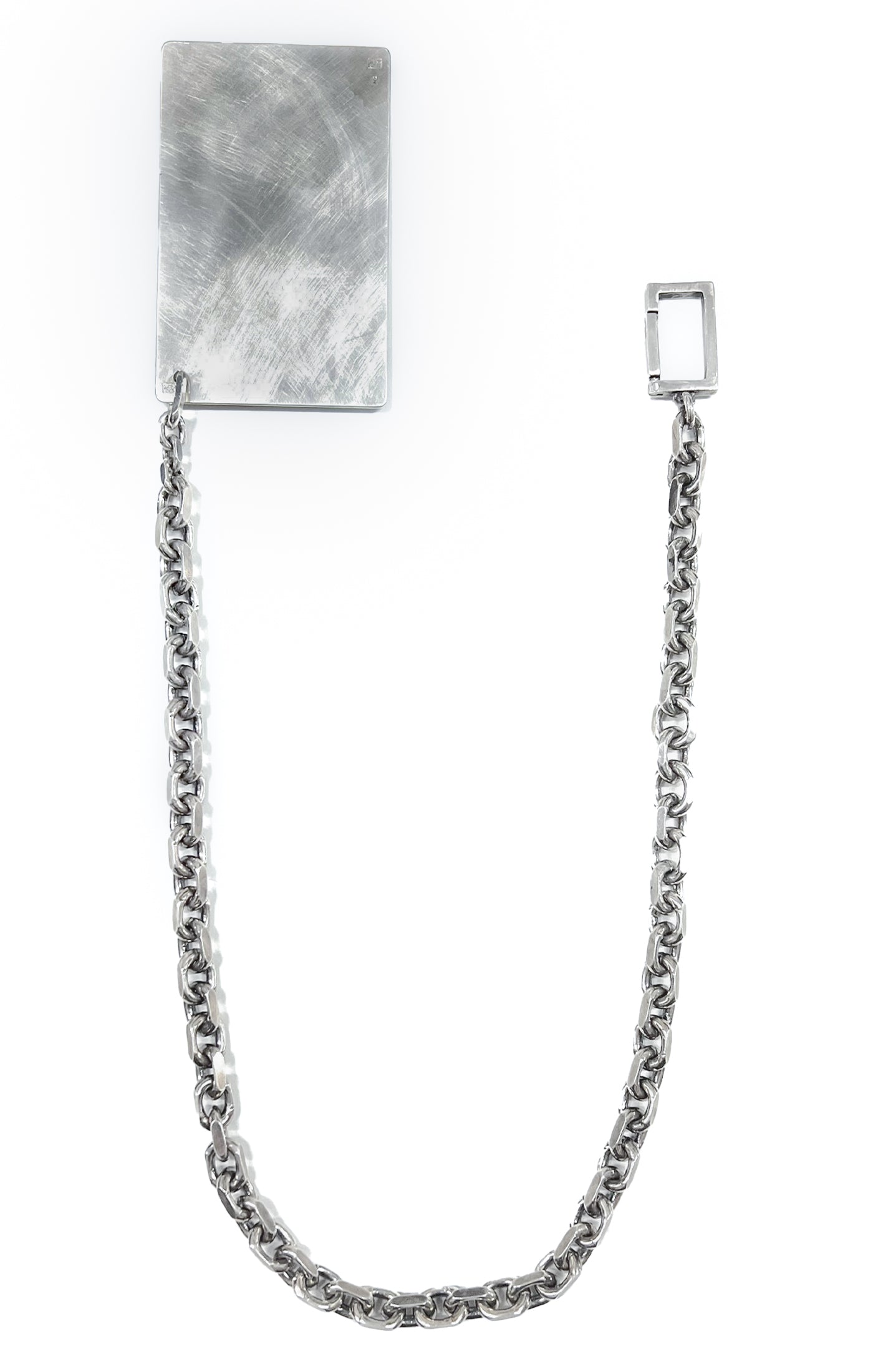 DIAMOND CUT CABLE WALLET CHAIN W/ CARD 018