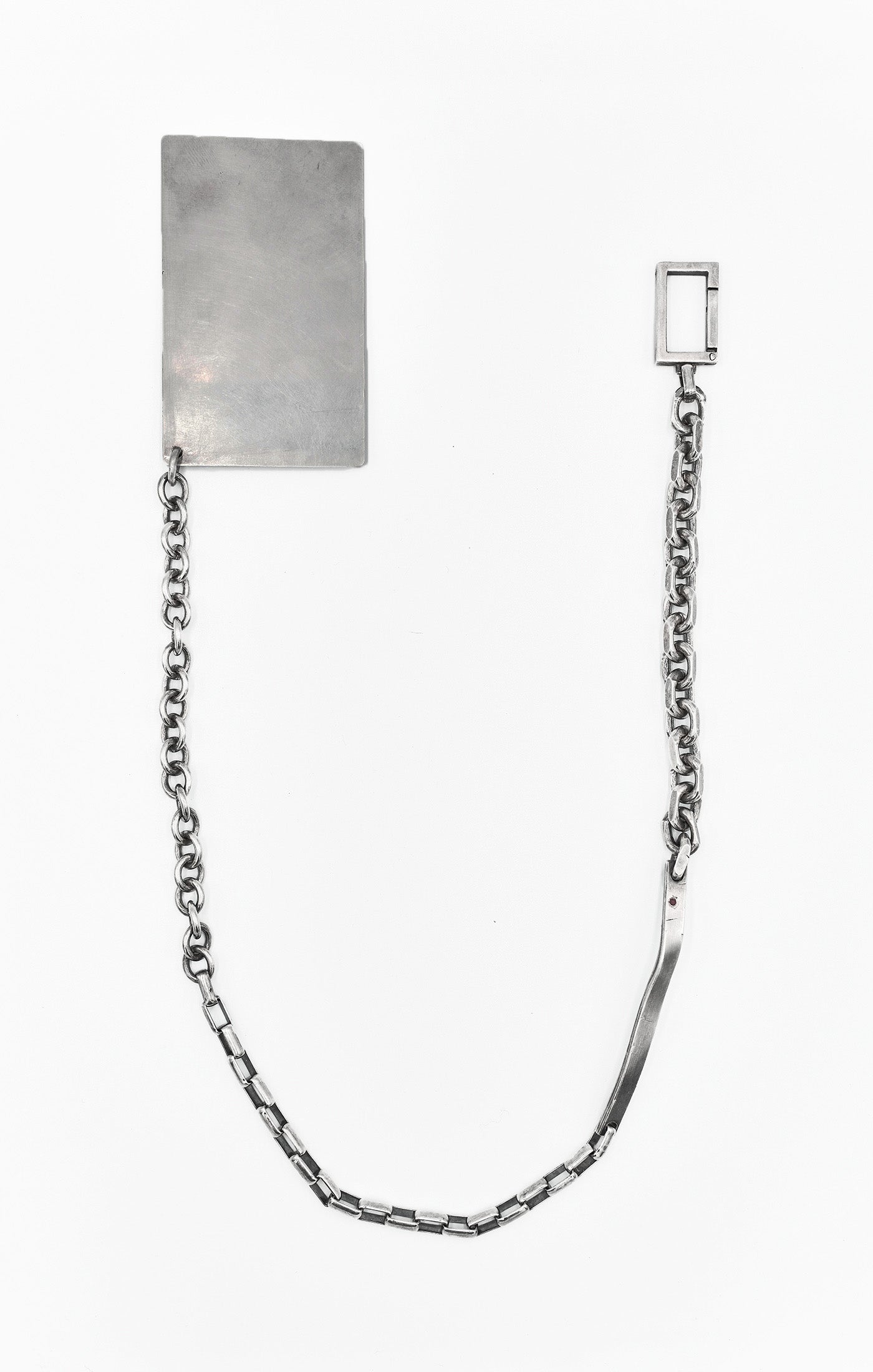 MIXED CHAIN BAR W RUBY WALLET CHAIN 036