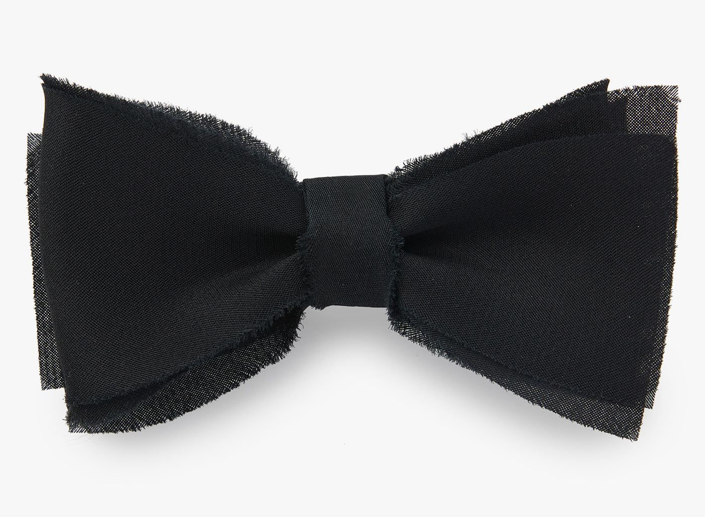 LAYERED RAW EDGE BOWTIE 759