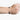 LEATHER CUFF 126: the balance of firm and malleable is illustrated in this 10mm hand-braided leather band that is riveted onto a sterling cuff